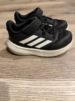 Adidas Kids Sneakers Black White Velcro