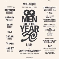 GQ MAN OF THE YEAR PARTY