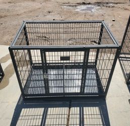 37 Imch Used Dog Kennel With Drop Floor