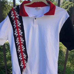 vintage cairolli white red polo design
