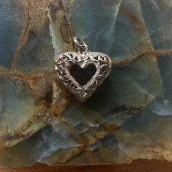 Valentine’s Sterling Silver Heart Pendant