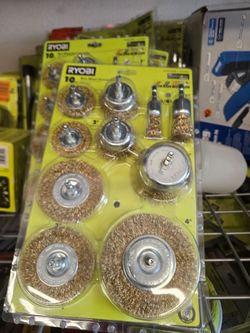 Ryobi 10-Piece Wire Wheel Brush Set