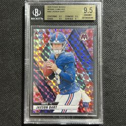 2025 Panini Mosaic Jaxson Dart RC Rookie  Red Camo #362 BGS 9.5 GEM MINT New York Giants🔥🔥🔥