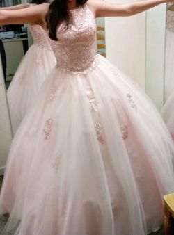 Beautiful Blush sweet 16 dress!!!!!Only used once!!!!! Make a offer!!!!