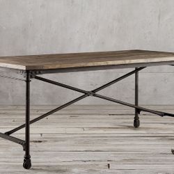 Restoration Hardware RH Flatiron Desk Table 60” X 34”