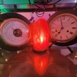 Authentic Schatz Ship Clock And Barometer 