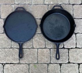 Ozark 12” Cast Iron 2 In 1 Frying Pan Skillet With Griddle Lid RARE