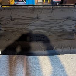 Metal Futon With New Mattress 