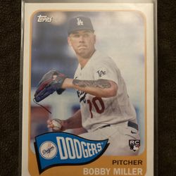 2023 Topps MLB Archives Bobby Miller Los Angeles Dodgers Rookie Baseball Card