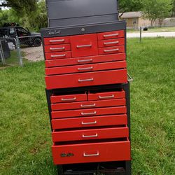 RARE Vintage 80's -90's Rem Line Double Stack Toolbox