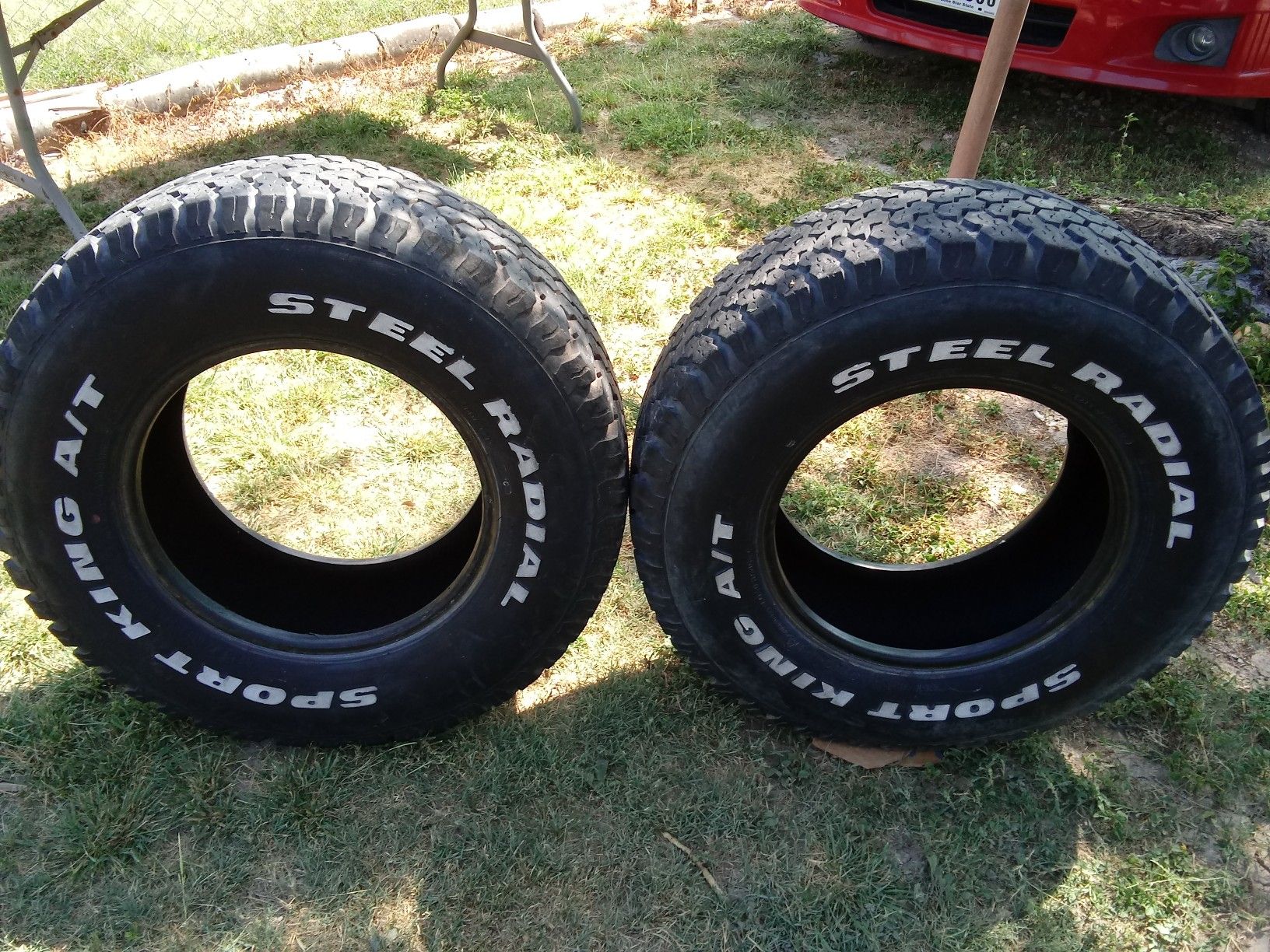 2 SPORT KING A/T STEEL RADIAL TIRES 235/75R15