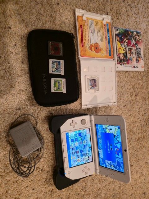 Moded Nintendo 3ds Xl Edition Luigi Version With Accessories And Extras