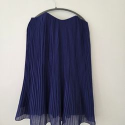 Purple Pleated Strapless Dress Size Medium