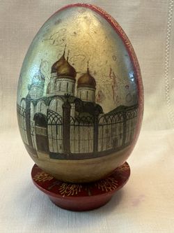 Russian “Cathedral” Egg With Stand