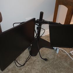 Dual Monitors With Stand WO