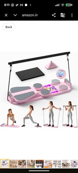 Pilates Board, Foldable Pilates Reformer Set, Multifunctional Portable Pilates Reformer Machine for Home Workout Abdominal Equipment (Pink)

New in Bo
