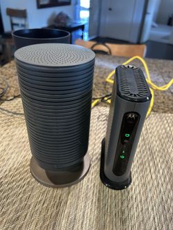 Motorola Modem, Onhub Router, TP-Link Extender