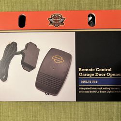 Harley Davidson remote control garage door opener. See photos for fitment. 