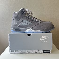Size 11.5 - DS Nike Air Jordan 5s Wolf Grey