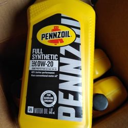 5W-30 and 0W-20 oil, 5qt for $28