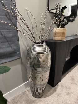 Large Silver Vase
