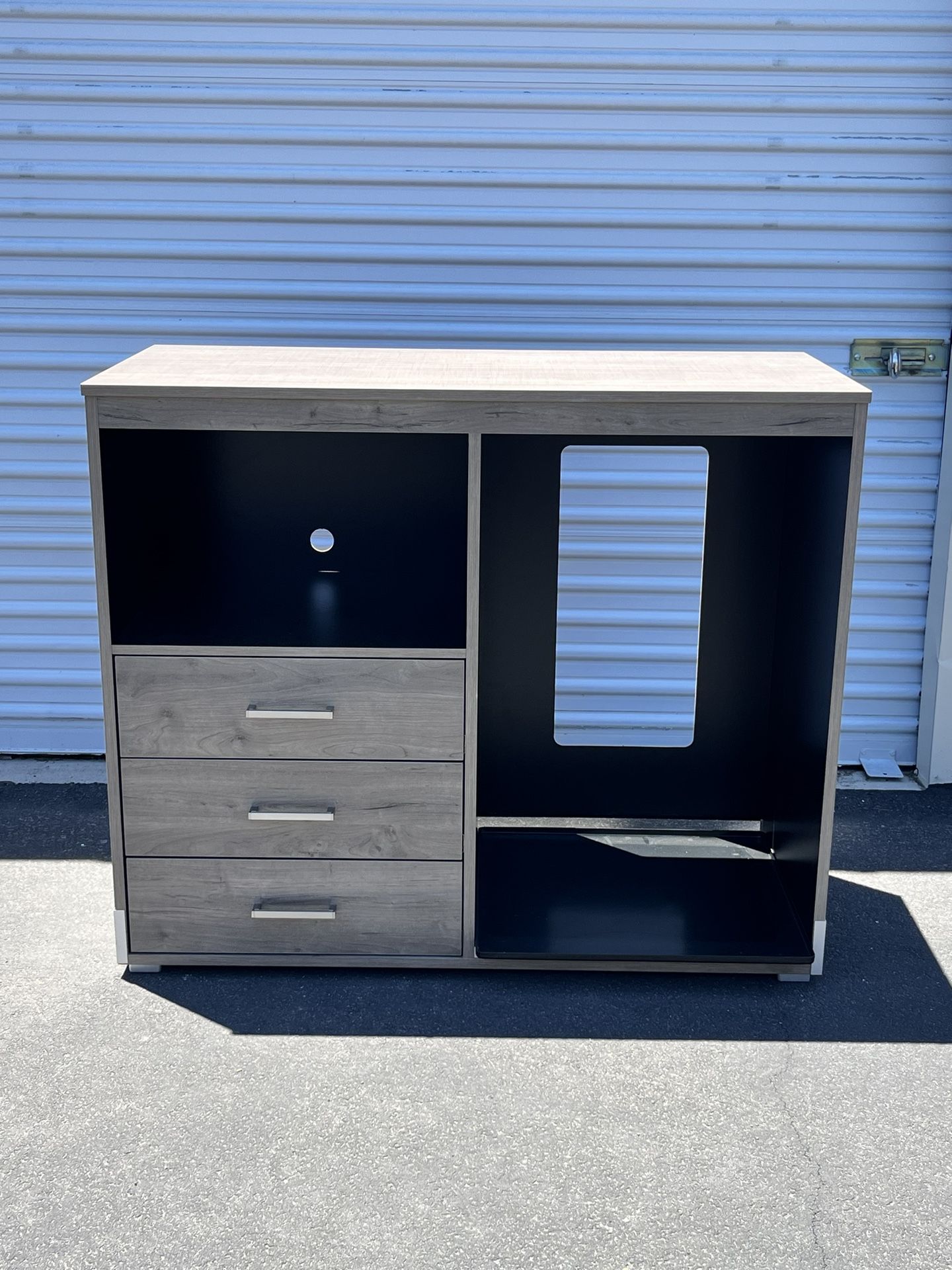 Lang Furniture: EDISON 3 - Drawer Micro-fridge Cabinet 48x21.5×40.5 $150