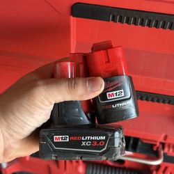 Milwaukee M12 1.5 & 3.0 Batteries