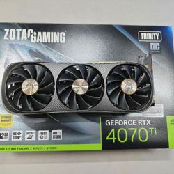 ZOTAC Gaming GeForce RTX 4070 Ti Trinity OC 12GB Graphics Card