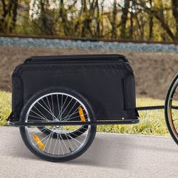 Aosom Two-Wheel Bicycle Cargo Luggage Wagon Trailer