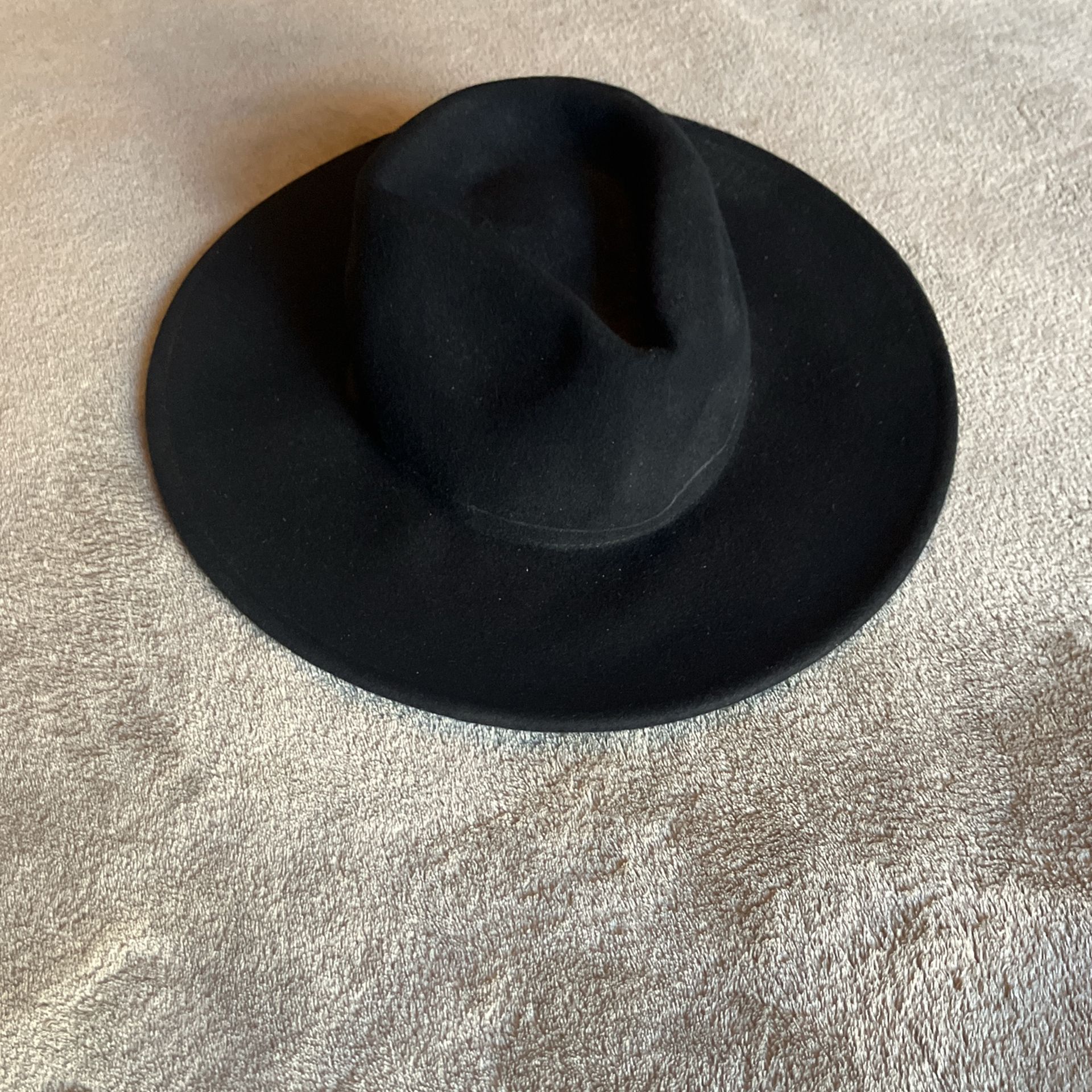 Brimmed Black Hat