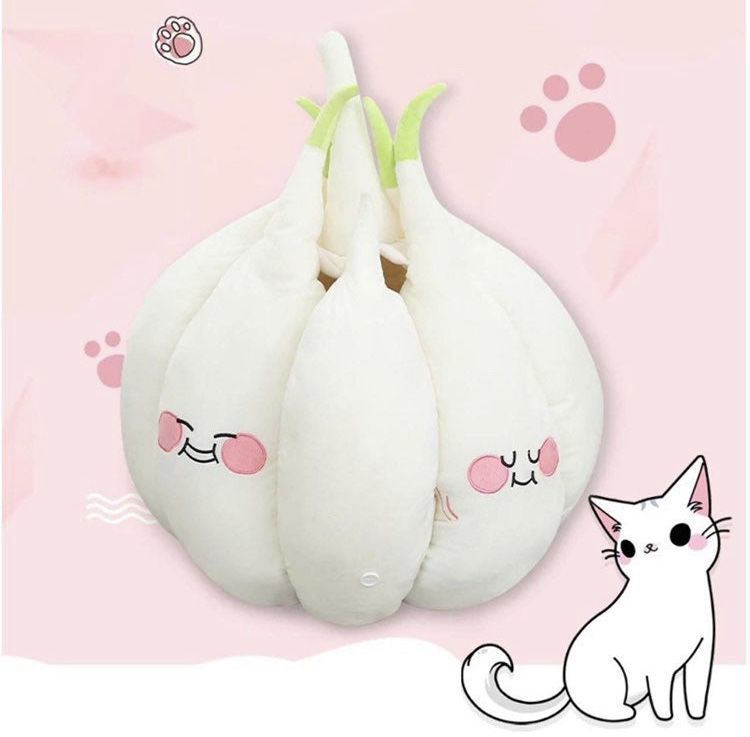 Cute Kawaii Garlic Cat Or Dog Bed