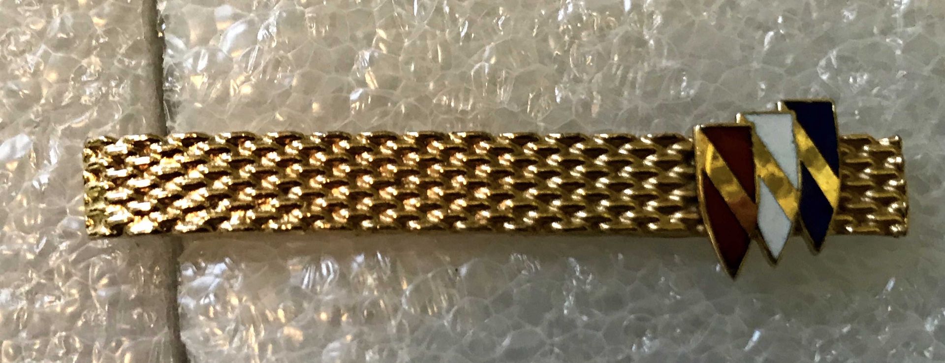 Vintage 1970’s Buick Tri Shield Logo Tie Bar / Clasp / Clip 
