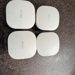 eero Mesh WiFi System – 4 Routers w/ Power Adapters