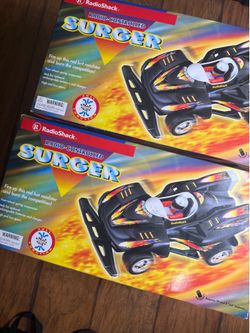 Vintage Radio Shack Radio Controlled Surger Remote Control Car Roadster 1:13 Take both  Will not separate  Brand new