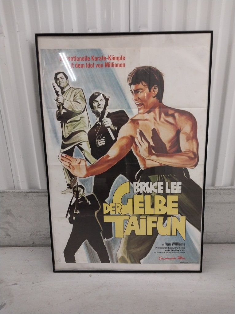 VINTAGE BRUCE LEE MOVIE POSTER (GERMANY)