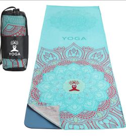 Yoga Mat Towel with Mandala Print