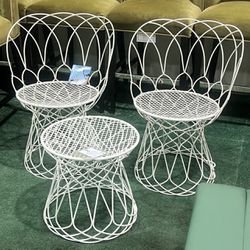 New Emu Outdoor 3 Piece Patio Set 2 Chairs / Ottoman
