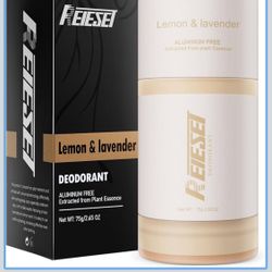 Natural Deodorant with Naturally Derived Ingredients Deodorant for Women and Men,Aluminum Free,72 Hour Odor Control,Lavender and lemon scent