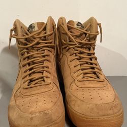 Nike Air Force 1 High Top Brown Suede 
