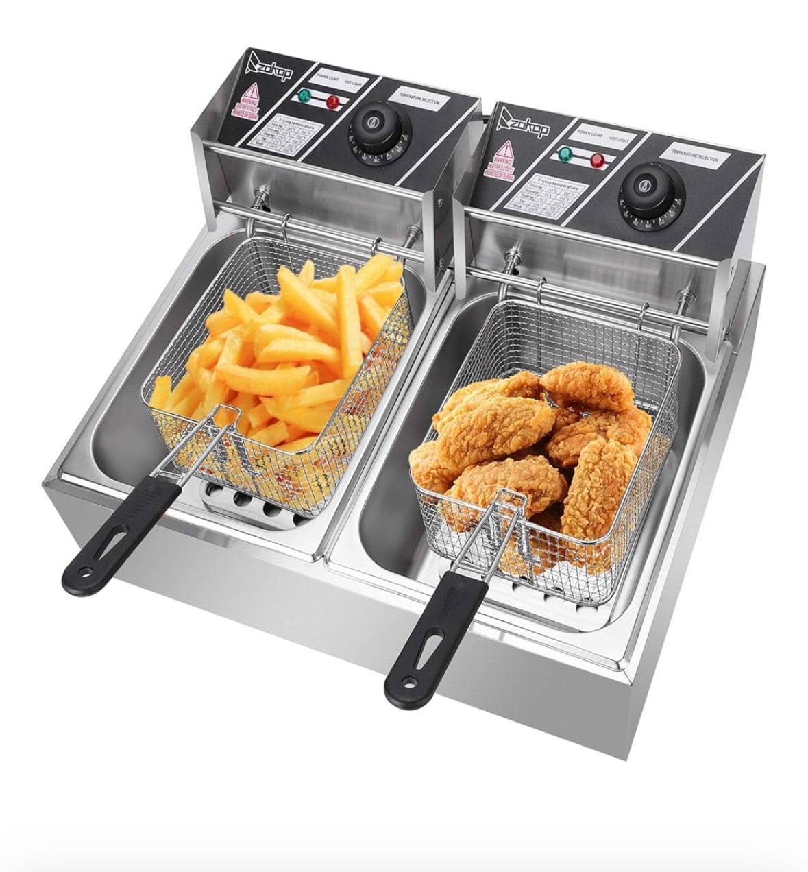 Heavy Duty Stainless Steel Deep Fryer, With Basket, 12 Liter Oil Capacity, Electric ［NEW IN BOX]