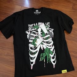 Black “Cough Syrup” Ribcage Tee