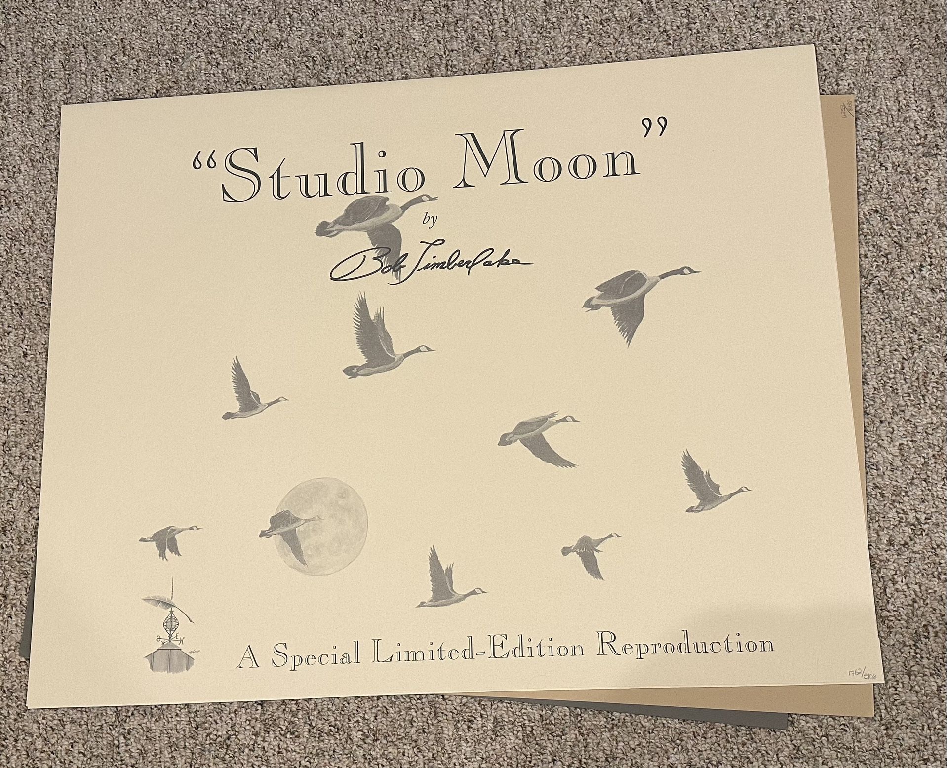 Studio Moon Limited Edition Print By Bob Timberlake With COA
