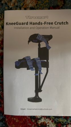 Knee Guard -Hands Free crutch - Knee Crutch