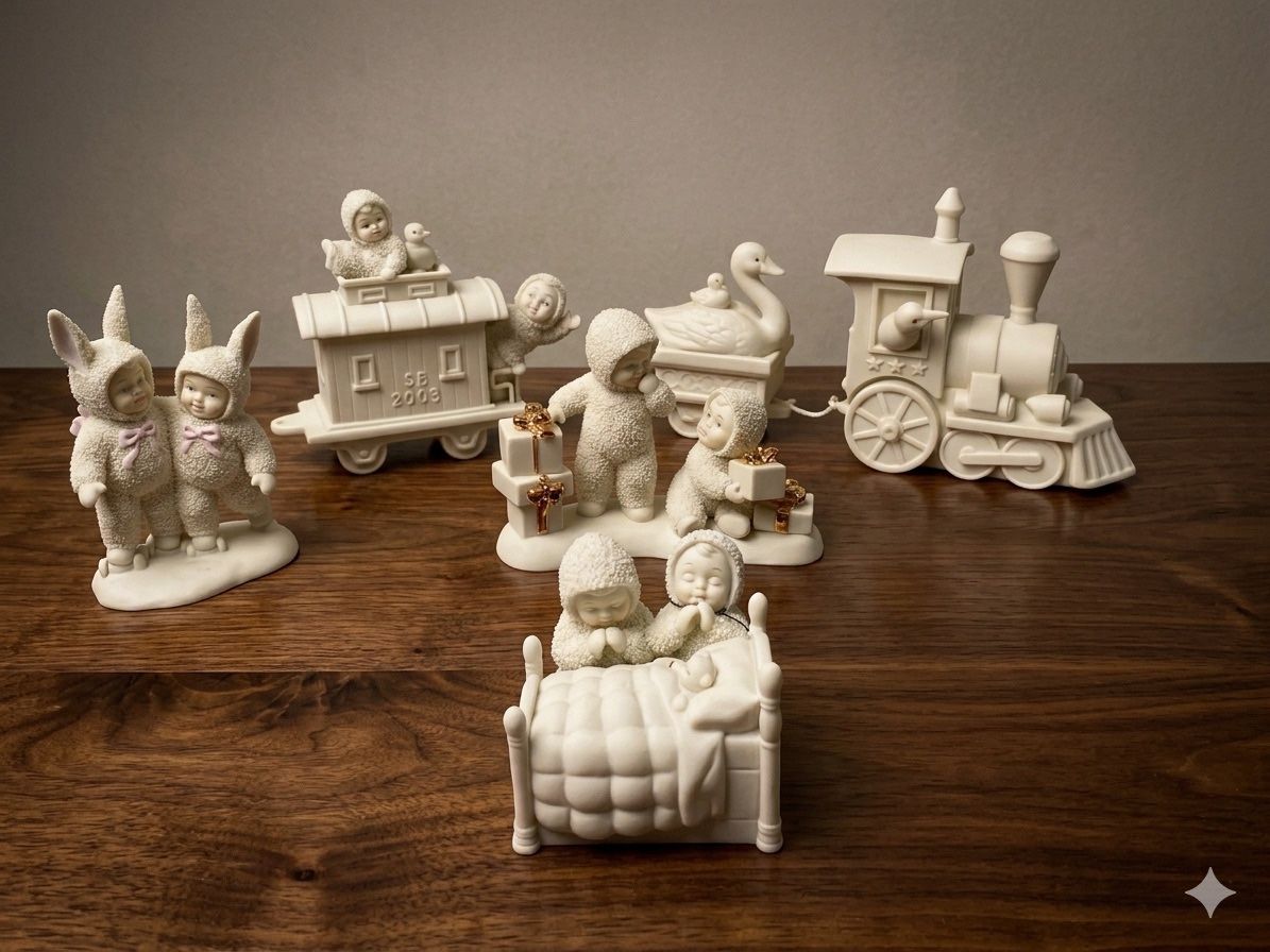 Lot Of Dept 56 Snow babies Figurines
