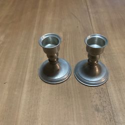 Pewter Candle Stick Holders 