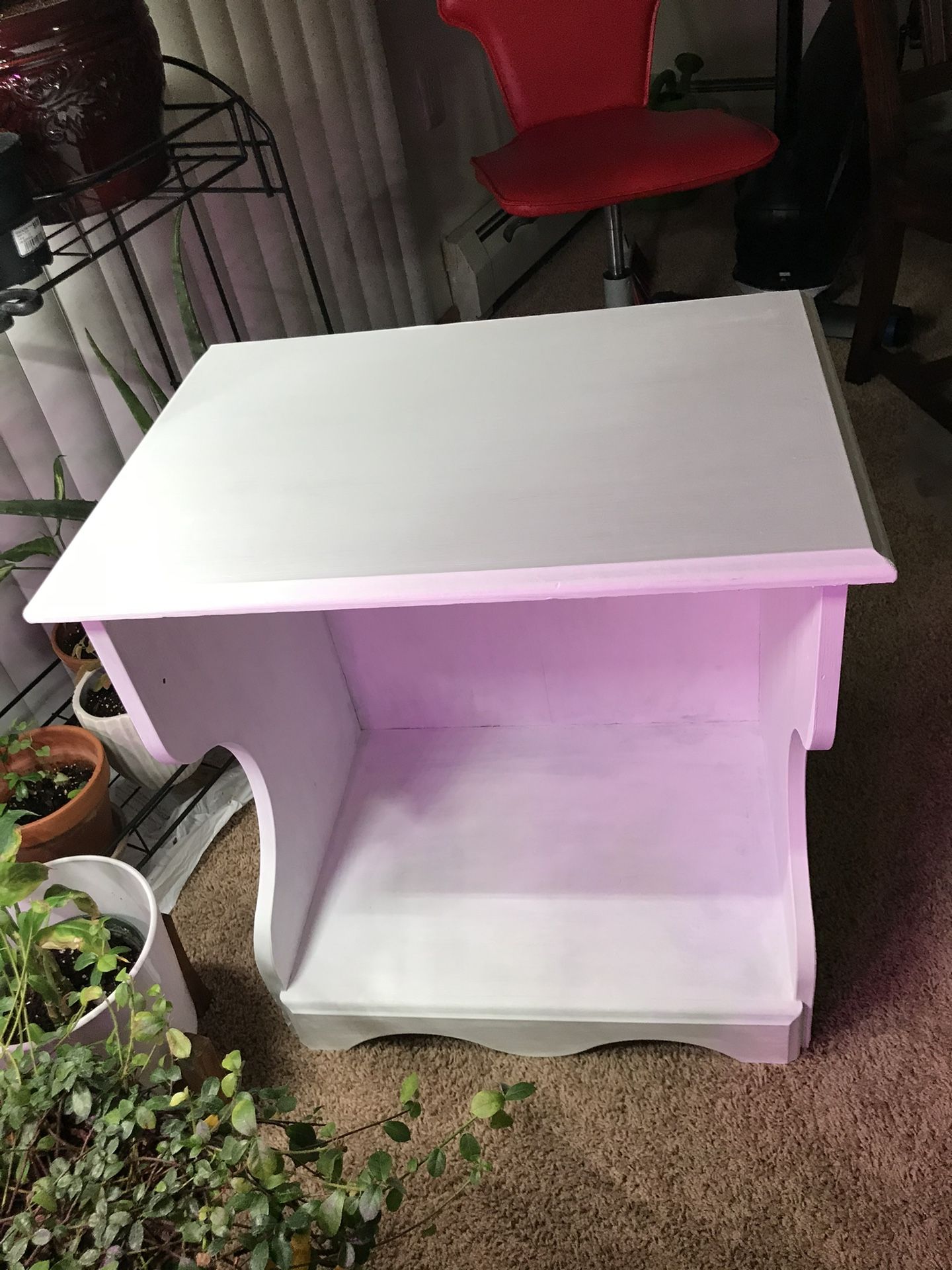 White Side Or End Table