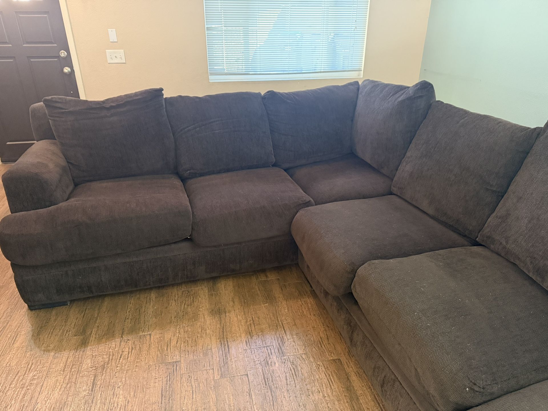 dark brown couch