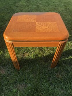 Wooden end table