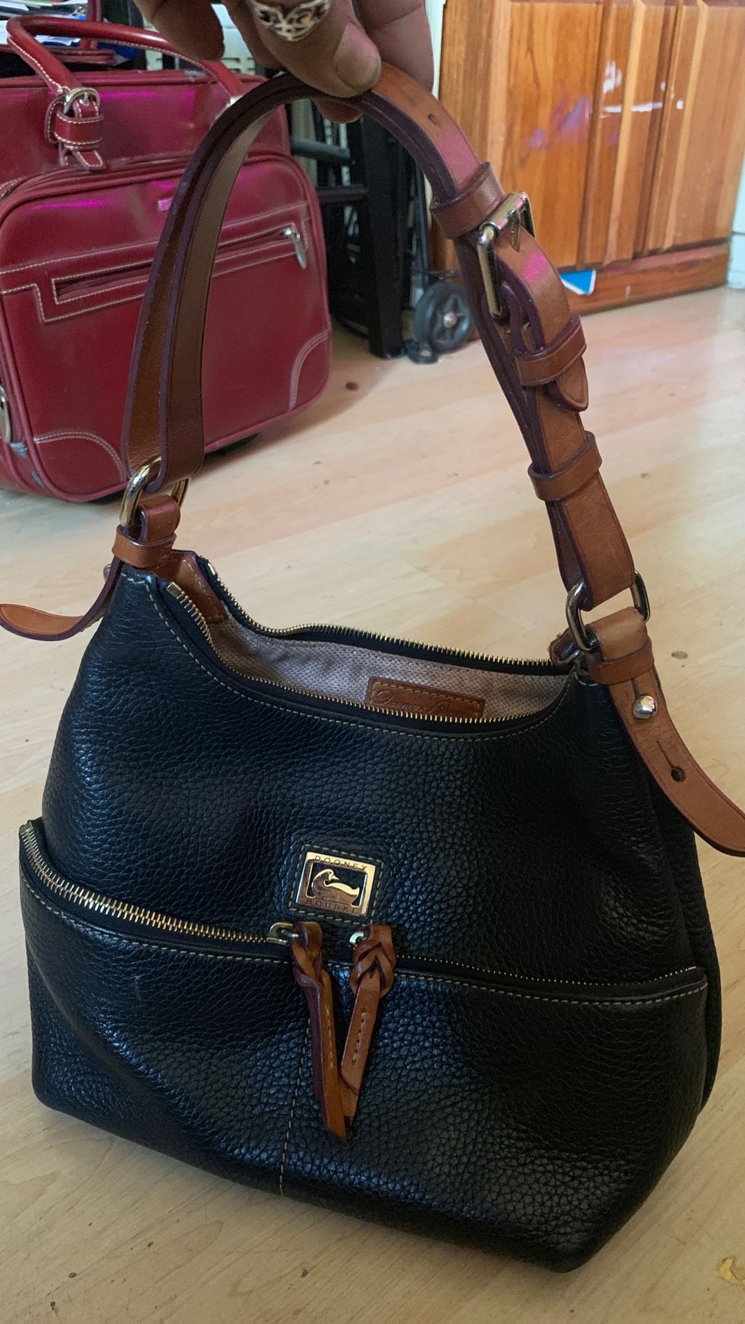 Dooney and Bourke black leather purse