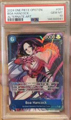 Boa Hancock Alternate Art OP07-051 PSA 10